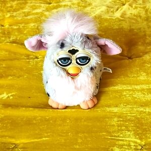 Pink and Gray Spotted Furby 1998